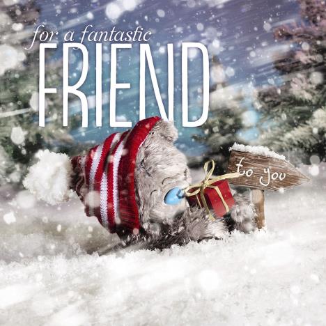 3D Holographic Friend Me to You Bear Christmas Card £2.99